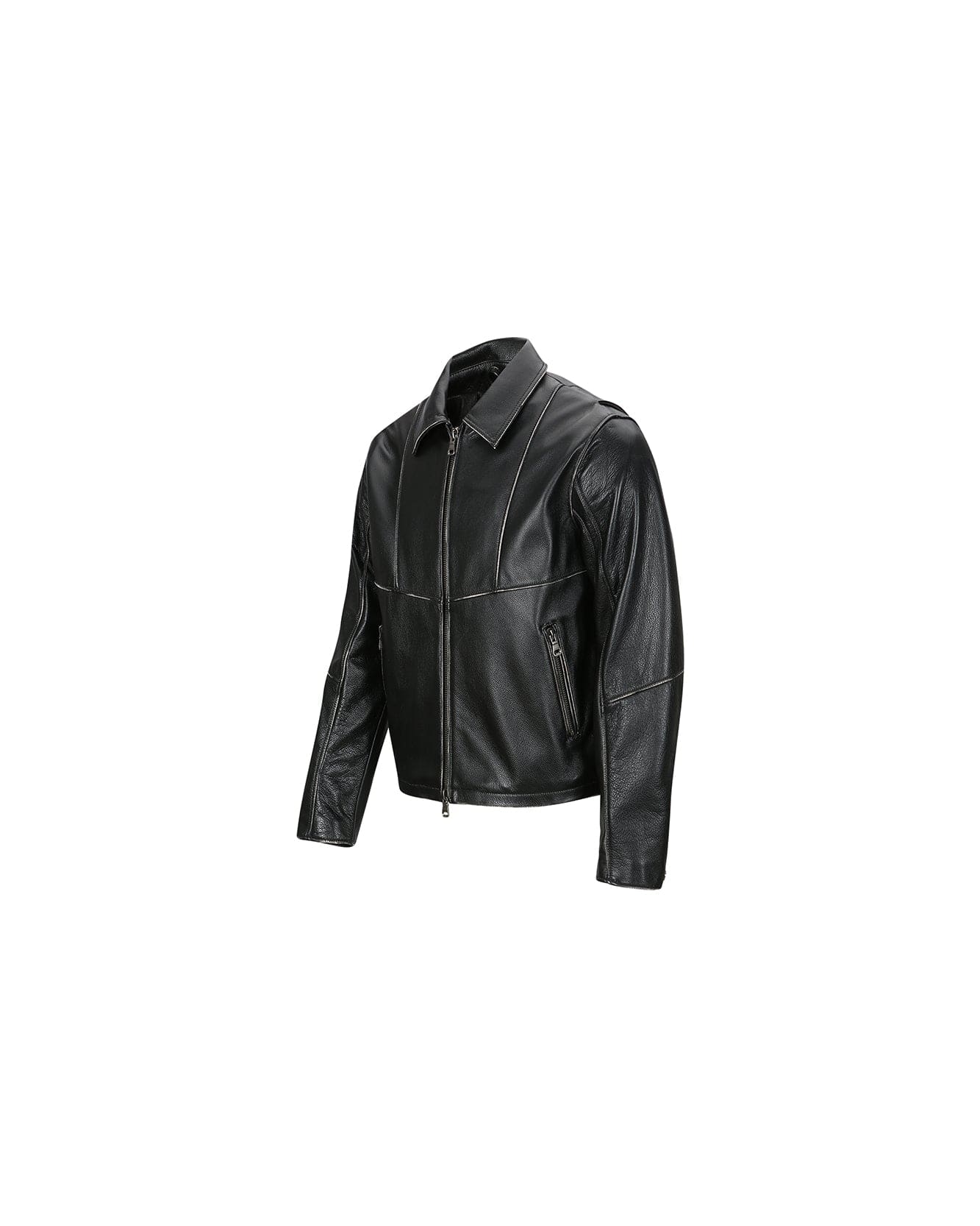 Andersson Bell UNISEX DRESZEN LEATHER ZIP-UP JACKET awa571u(BLACK)