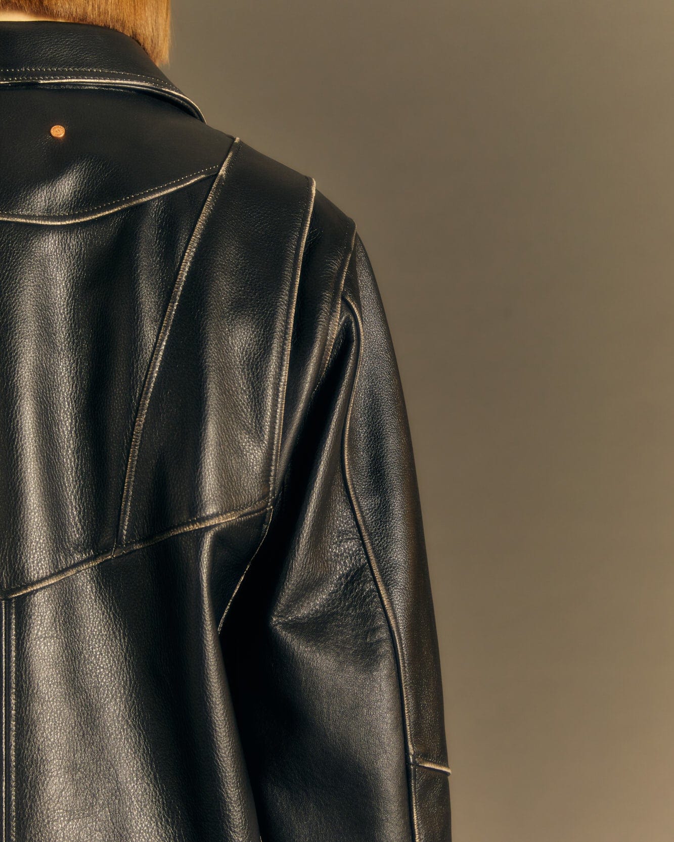 Andersson Bell UNISEX DRESZEN LEATHER ZIP-UP JACKET awa571u(BLACK)
