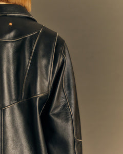 Andersson Bell UNISEX DRESZEN LEATHER ZIP-UP JACKET awa571u(BLACK)
