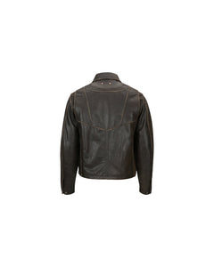 Andersson Bell UNISEX DRESZEN LEATHER ZIP-UP JACKET awa571u(BROWN)_women