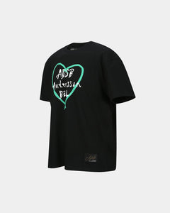 Andersson Bell UNISEX HEART KELLY LOGO T-SHIRTS atb1290u(BLACK)