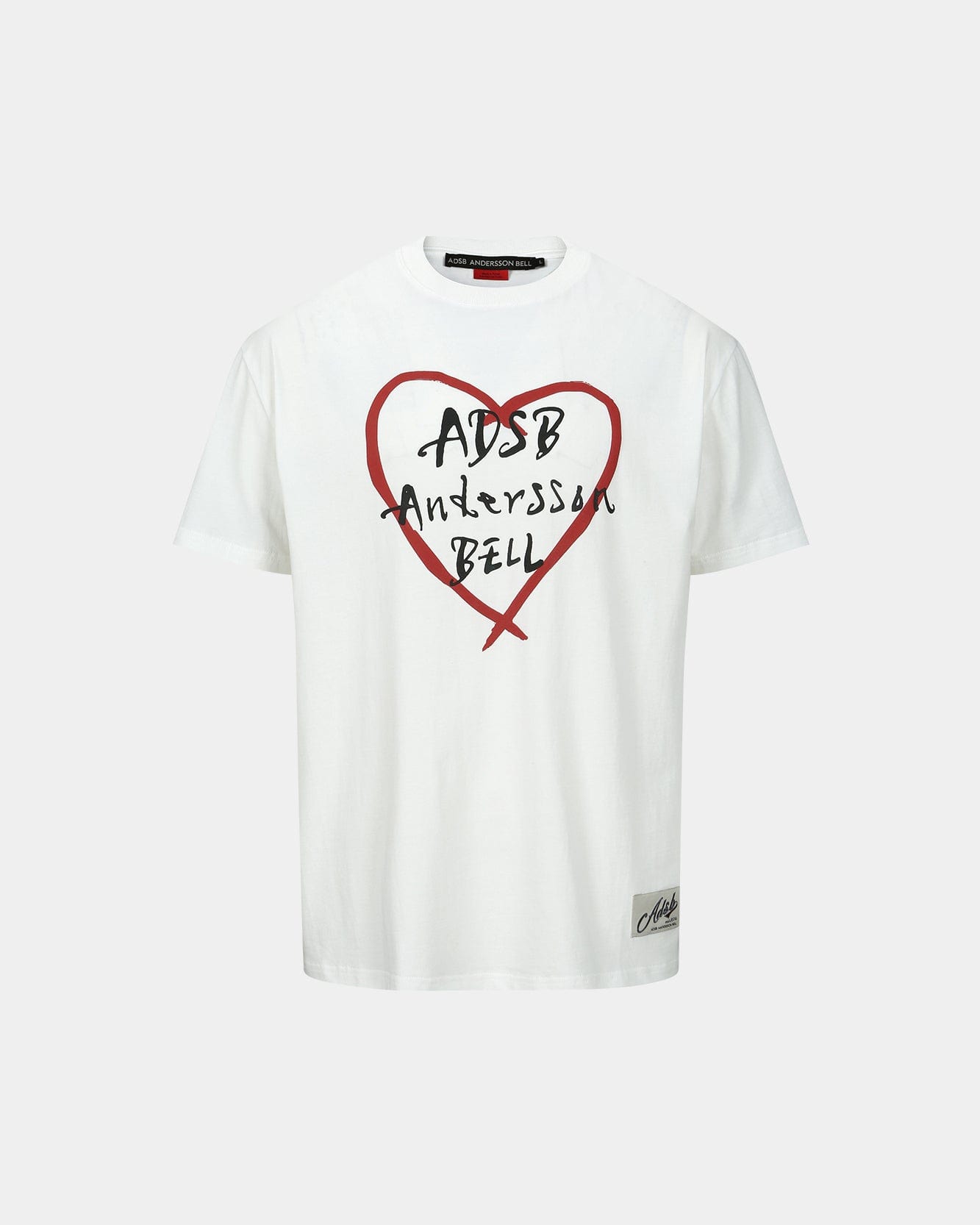 Andersson Bell UNISEX HEART KELLY LOGO T-SHIRTS atb1290u(WHITE)