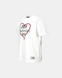 Andersson Bell UNISEX HEART KELLY LOGO T-SHIRTS atb1290u(WHITE)