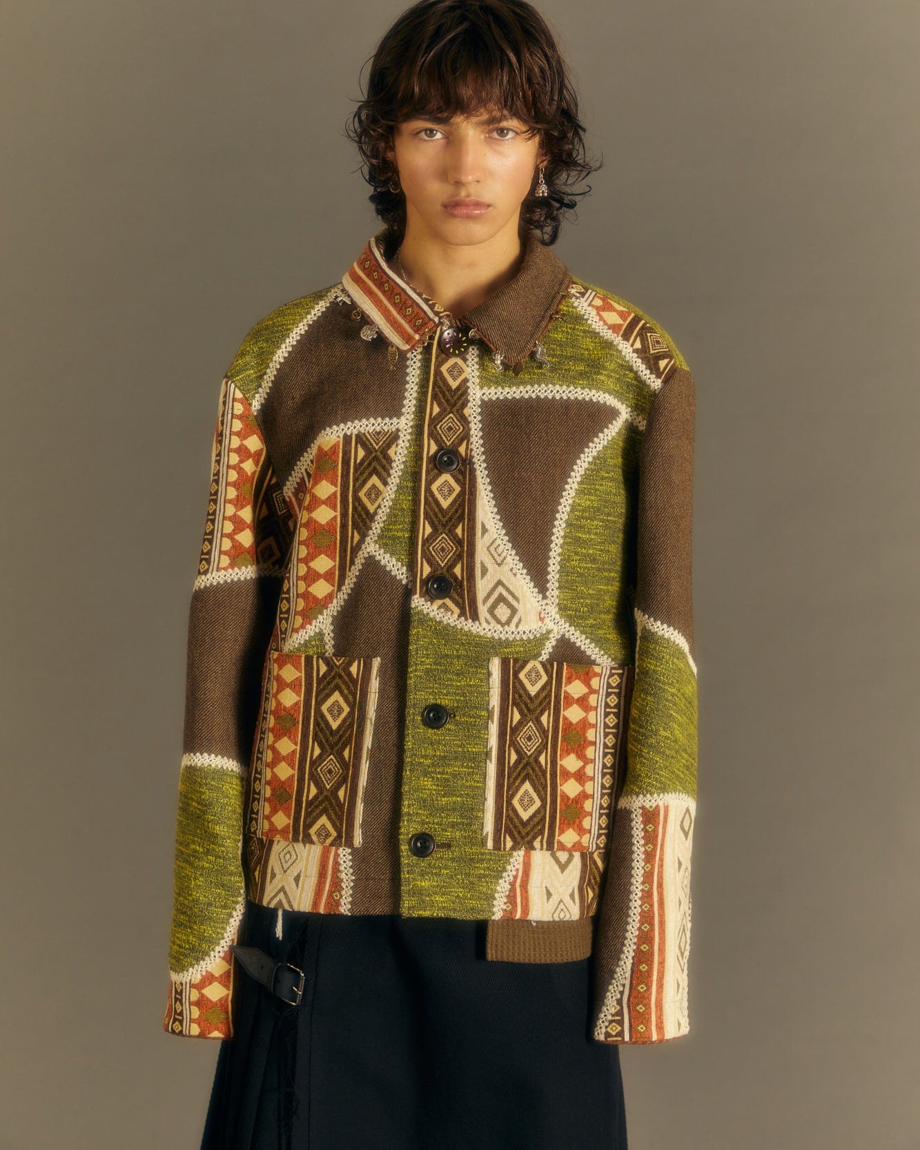 Patchwork Jacket Men