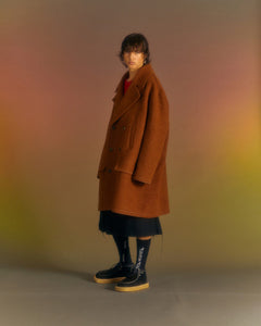 Andersson Bell UNISEX LEON PEA COAT awa558u(BROWN)