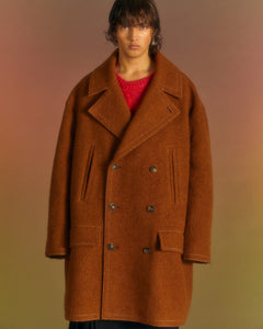 Andersson Bell UNISEX LEON PEA COAT awa558u(BROWN)