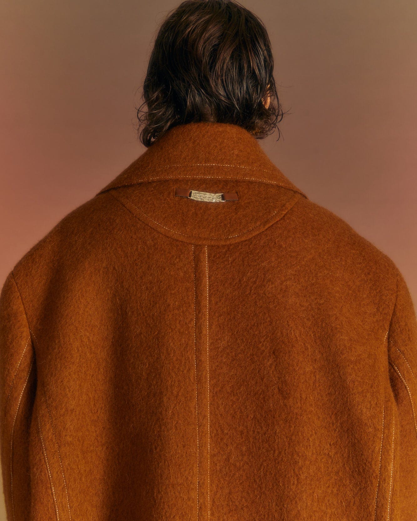 Andersson Bell UNISEX LEON PEA COAT awa558u(BROWN)