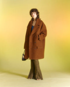 Andersson Bell UNISEX LEON PEA COAT awa558u(BROWN)