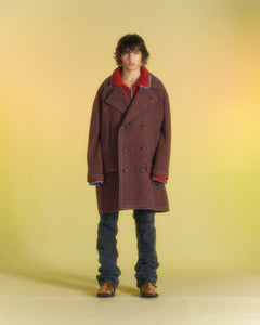 Andersson Bell UNISEX LEON PEA COAT awa558u(PURPLE)