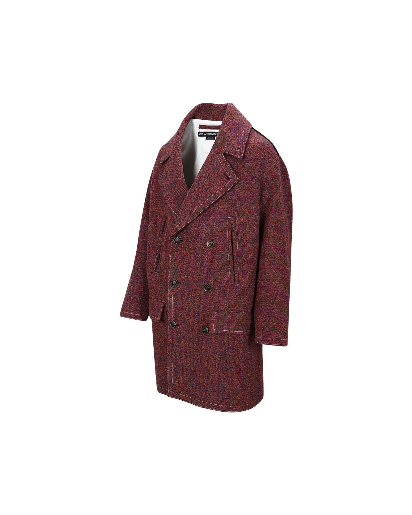 Andersson Bell UNISEX LEON PEA COAT awa558u(PURPLE)
