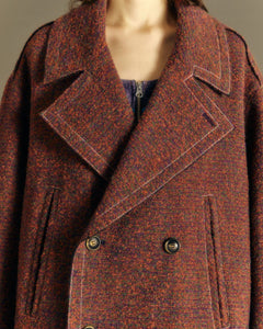 Andersson Bell UNISEX LEON PEA COAT awa558u(PURPLE)