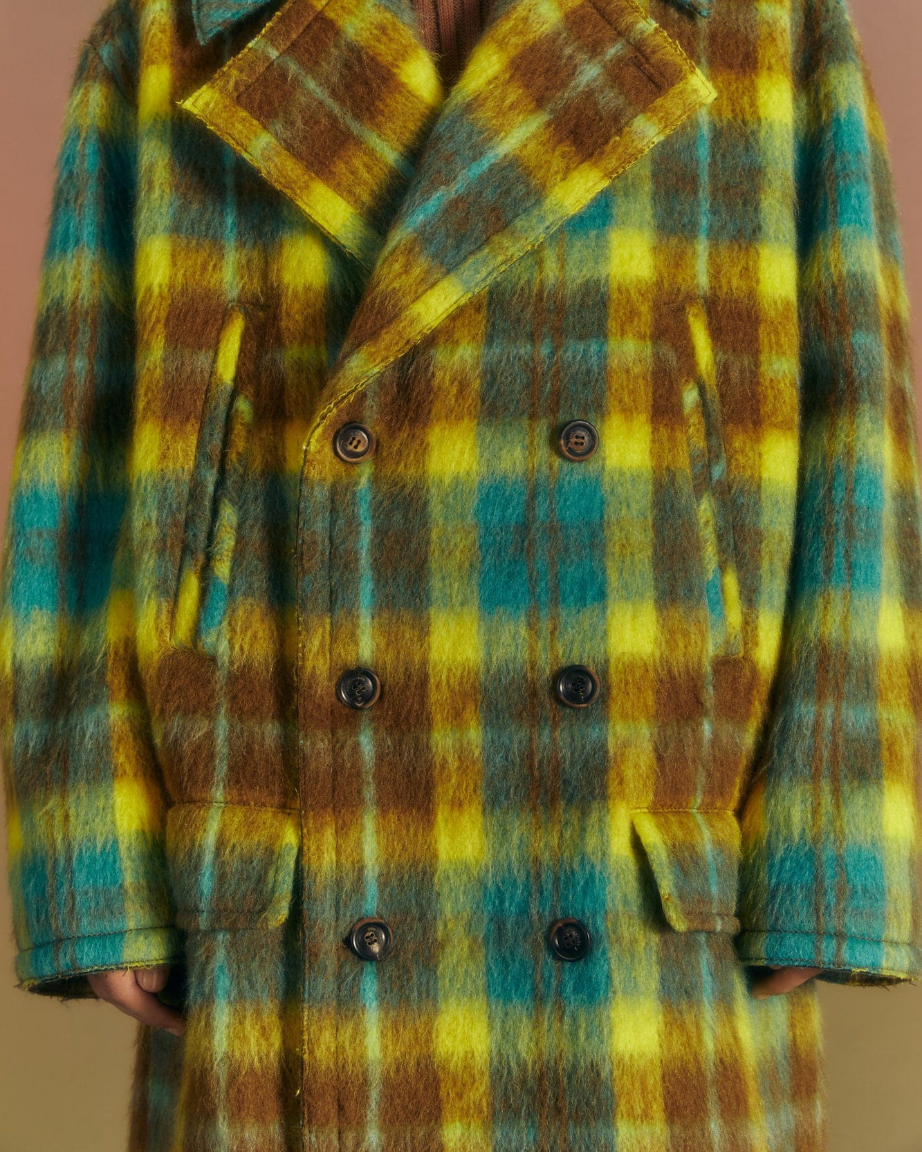 Andersson Bell UNISEX LEON PEA COAT awa558u(YELLOW/BROWN)_MEN
