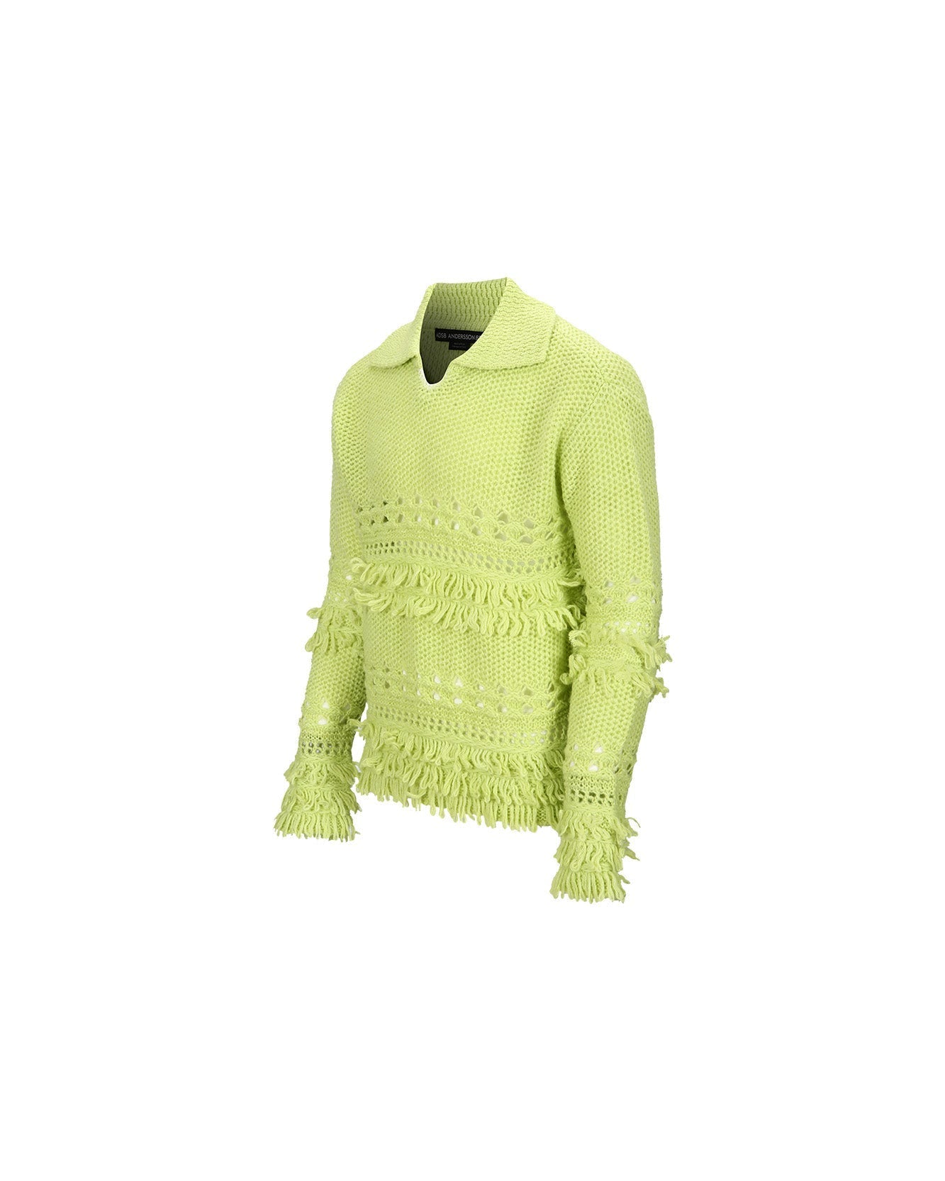 Andersson Bell UNISEX LOCHES POLO SWEATER atb1022u(LIME)