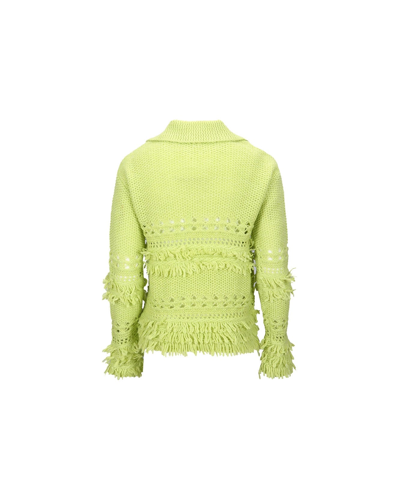 Andersson Bell UNISEX LOCHES POLO SWEATER atb1022u(LIME)