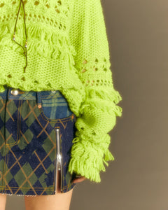Andersson Bell UNISEX LOCHES POLO SWEATER atb1022u(LIME)