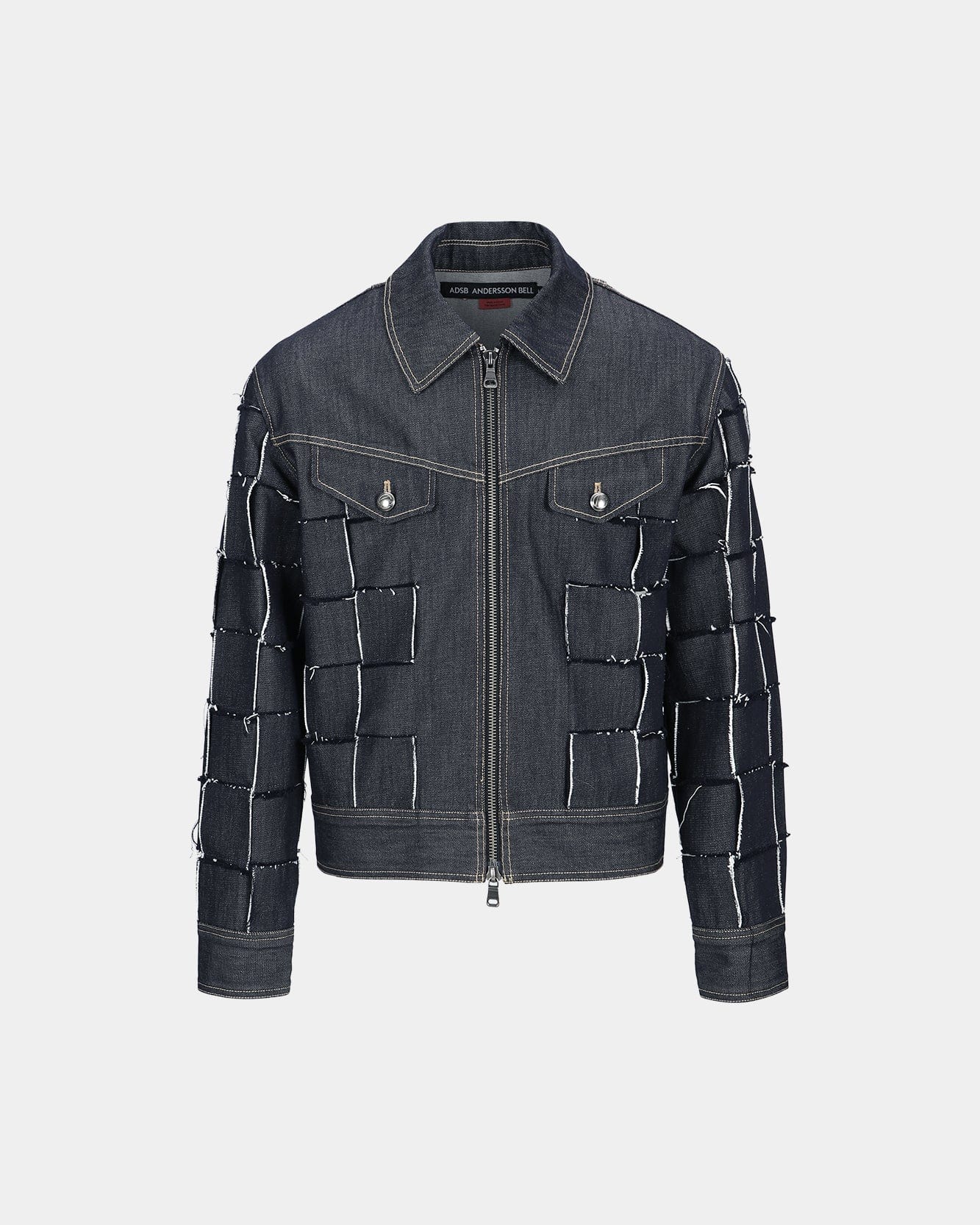 UNISEX NEW PATCHWORK DENIM JACKET awa585u(INDIGO) – Andersson Bell