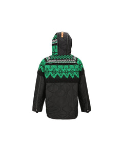 Andersson Bell UNISEX NORDIC KNIT PATCH QUILTED PARKA awa555u(BLACK)