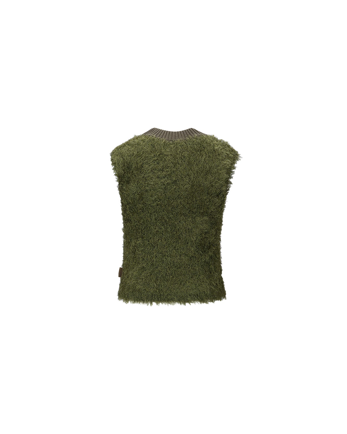 Andersson Bell UNISEX SHAGGY VEST atb1023u(KHAKI)