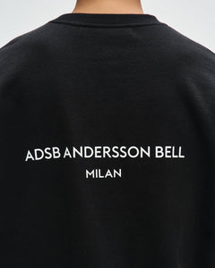 Andersson Bell UNISEX STOOL PATCH LOGO SWEATSHIRTS atb1272u(BLACK)