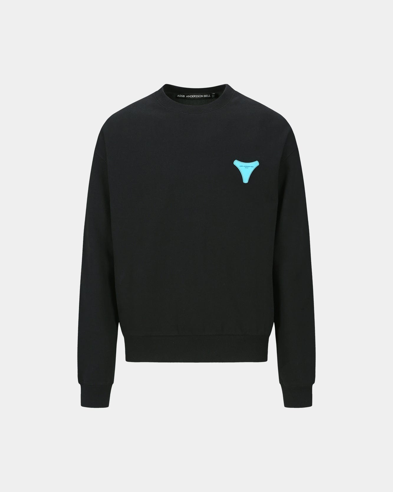 UNISEX STOOL PATCH LOGO SWEATSHIRTS atb1272u(BLACK