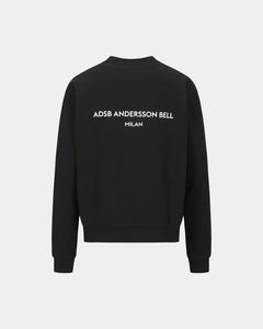 Andersson Bell UNISEX STOOL PATCH LOGO SWEATSHIRTS atb1272u(BLACK)