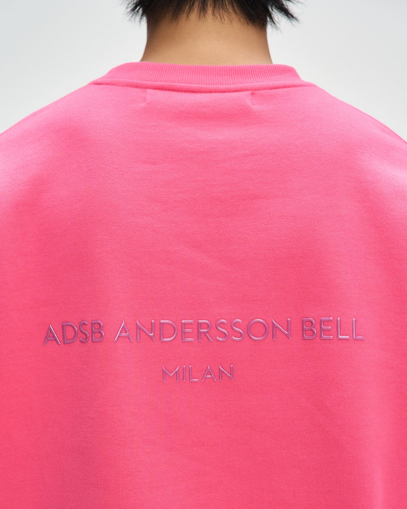 Andersson Bell UNISEX STOOL PATCH LOGO SWEATSHIRTS atb1272u(PINK)_MEN