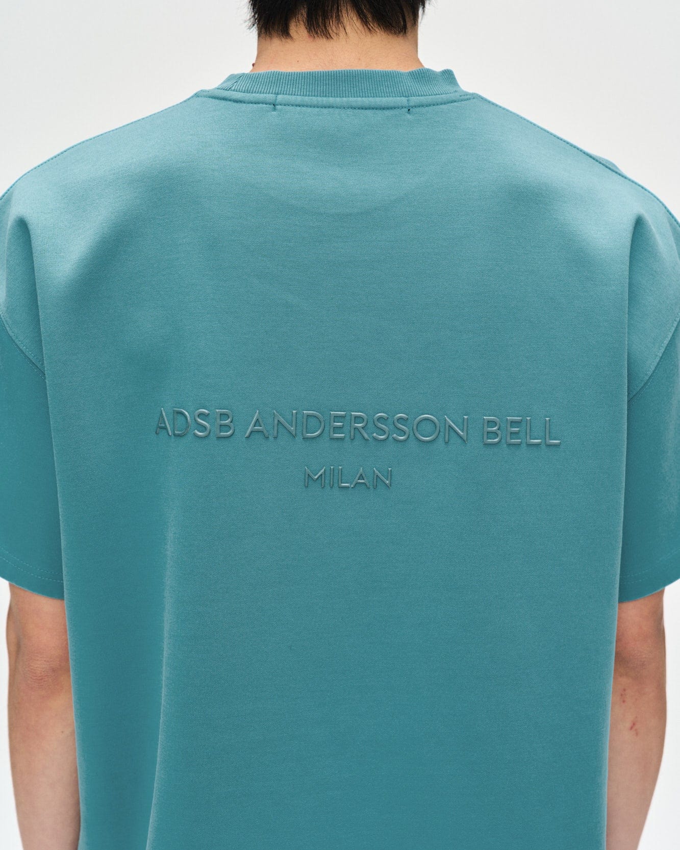 Andersson Bell UNISEX STOOL PATCH LOGO T-SHIRTS atb1230u(BLUE)