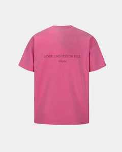 Andersson Bell UNISEX STOOL PATCH LOGO T-SHIRTS atb1230u(PINK)