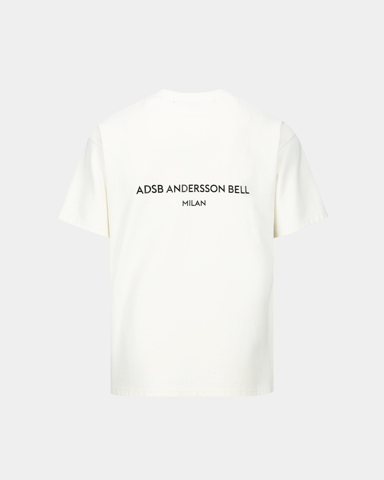 Andersson Bell UNISEX STOOL PATCH LOGO T-SHIRTS atb1230u(WHITE)_WOMEN