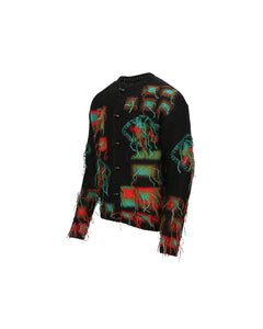 Andersson Bell VILLAGE INTARSIA CARDIGAN atb1006m(BLACK)
