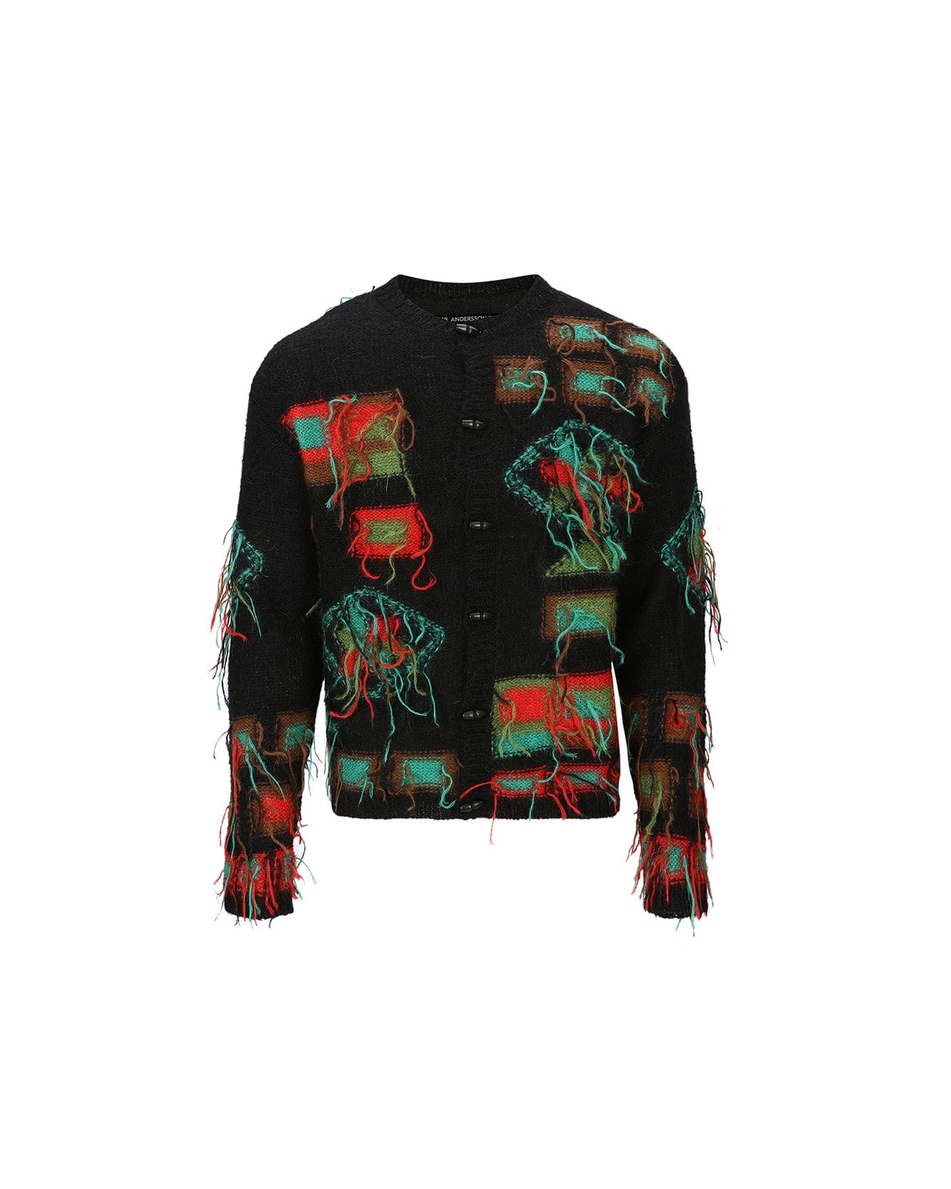 Andersson Bell VILLAGE INTARSIA CARDIGAN atb1006m(BLACK)