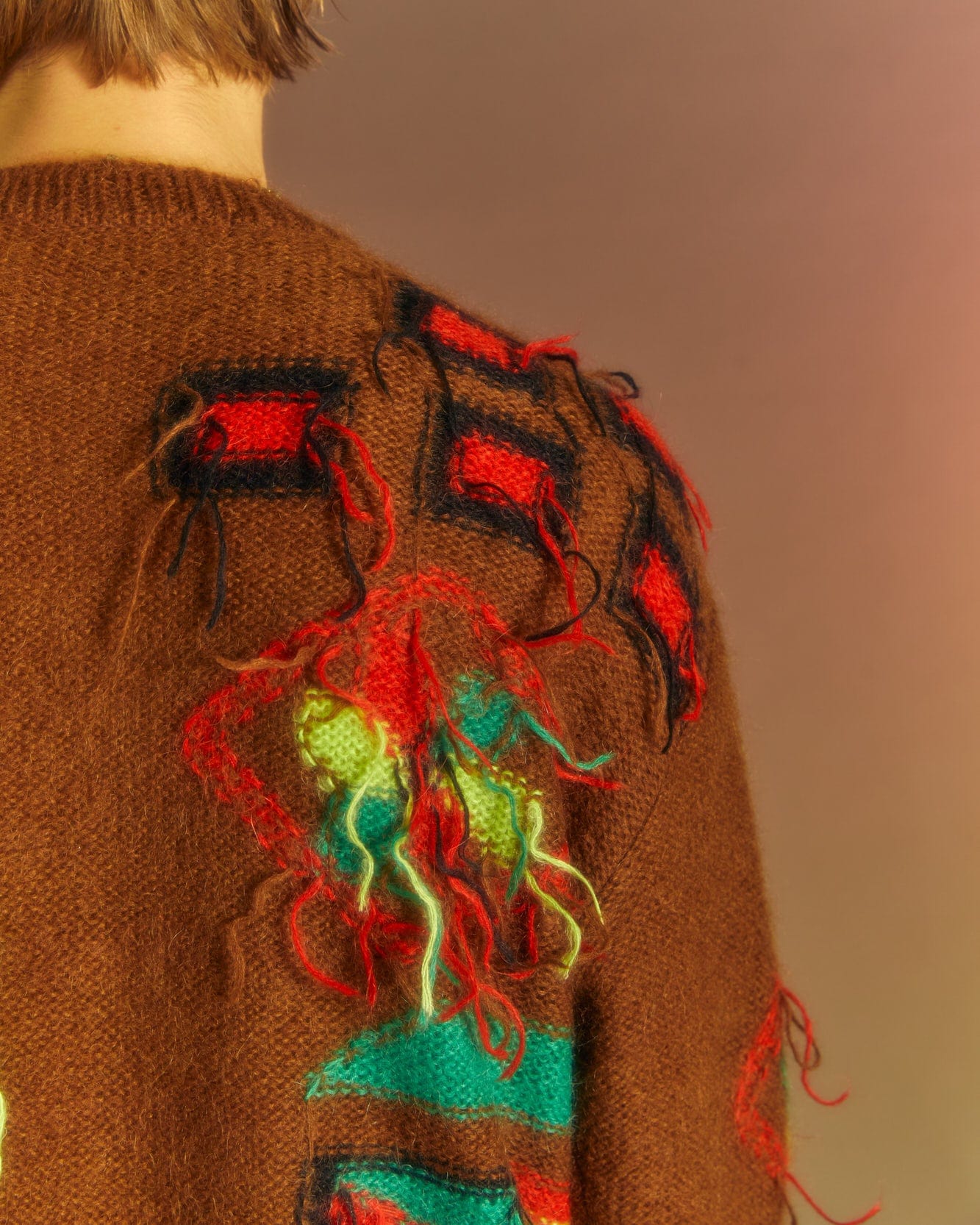 Andersson Bell VILLAGE INTARSIA CARDIGAN atb1006m(BROWN)