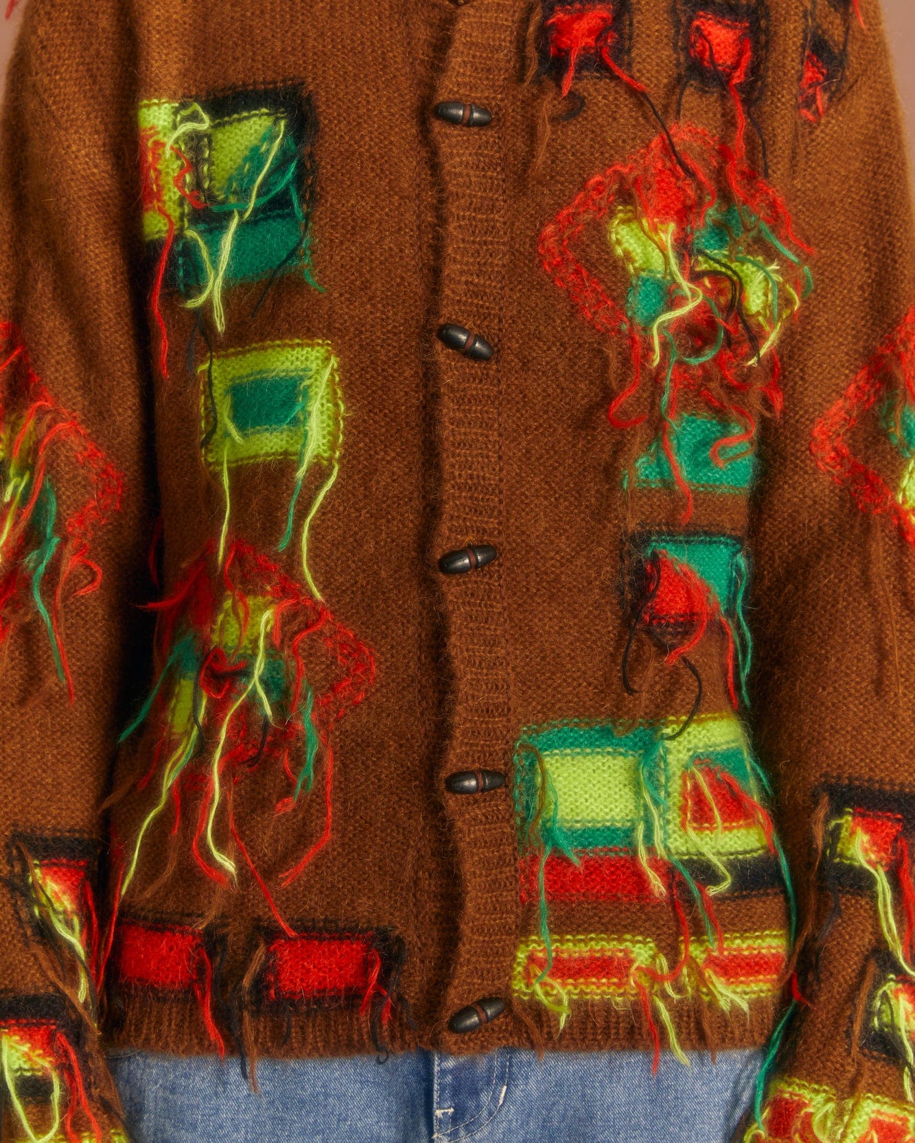 Andersson Bell VILLAGE INTARSIA CARDIGAN atb1006m(BROWN)