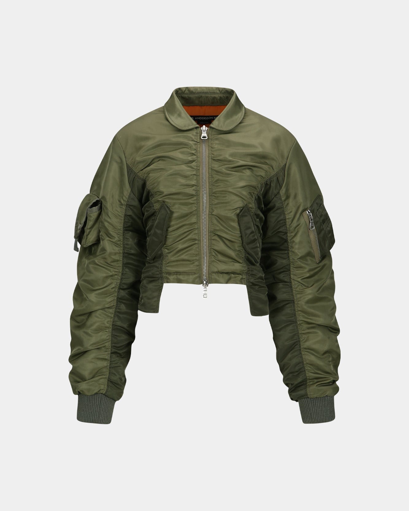 VITALINA LACE-UP BOMBER JACKET awa652w(KHAKI) – Andersson Bell