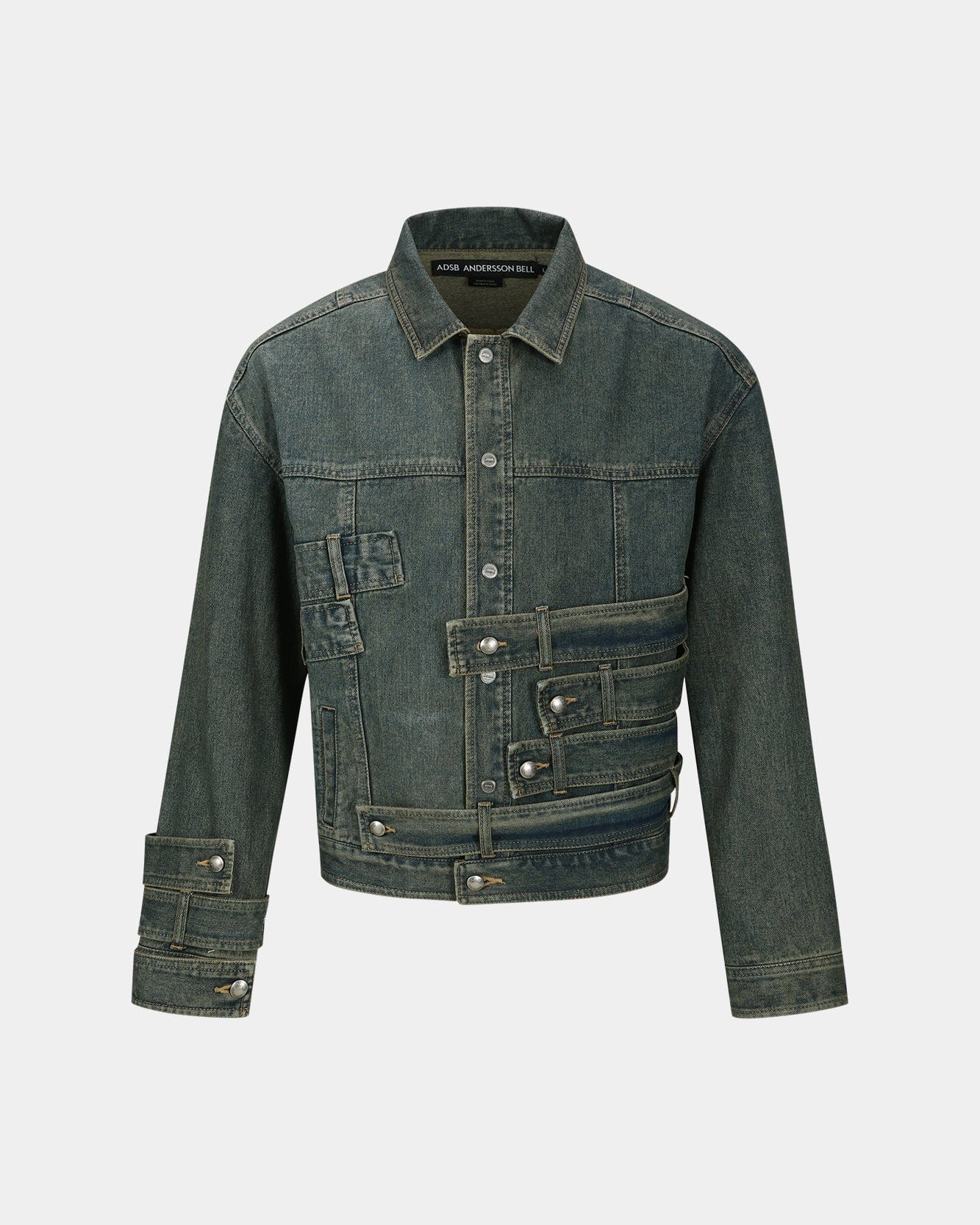 WAISTBANDS DENIM JACKET awa636m(ARMY GREEN) – Andersson Bell