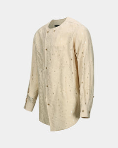 Andersson Bell WANSHUA COLLARLESS SHIRTS atb1050m(ECRU)