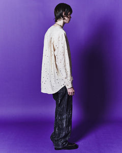 Andersson Bell WANSHUA COLLARLESS SHIRTS atb1050m(ECRU)