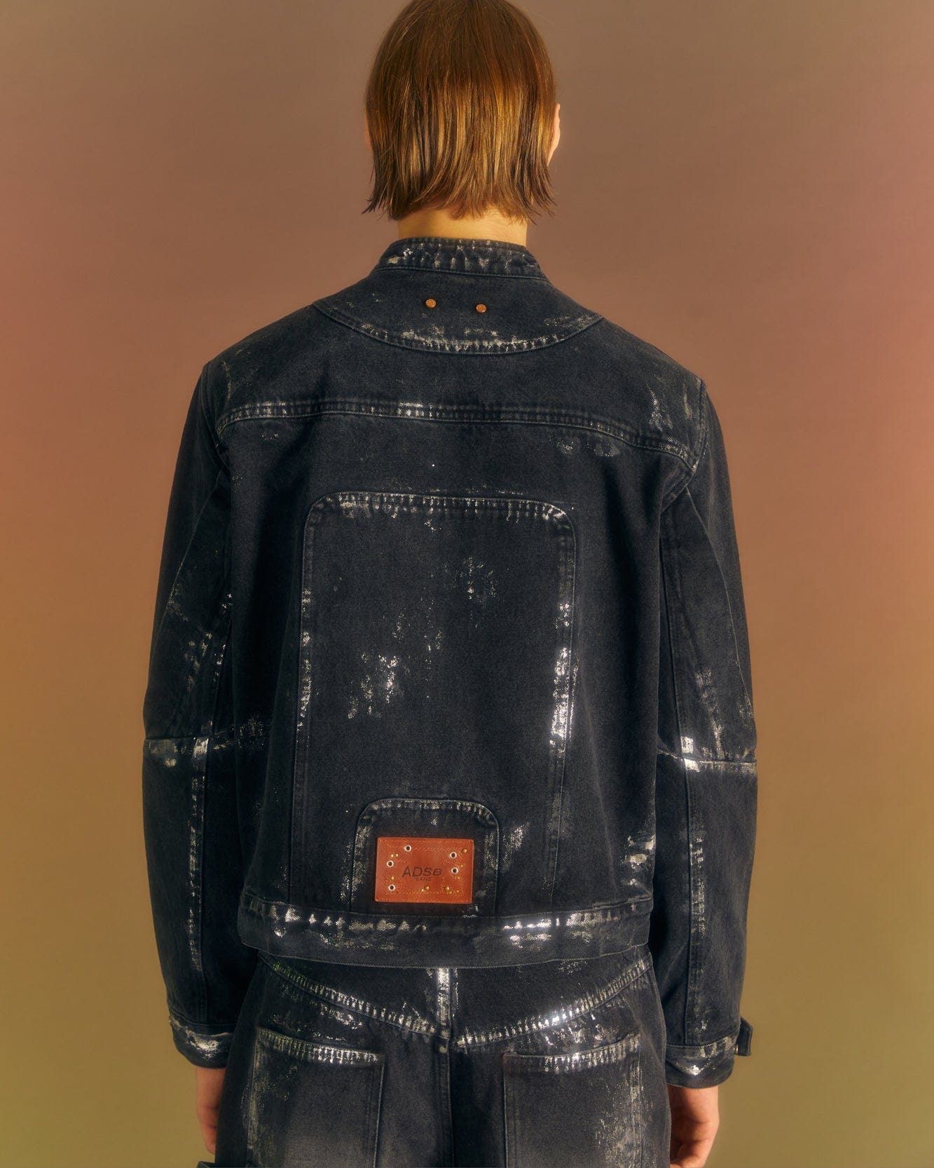 Andersson Bell WAX COATED DENIM MOTORCYCLE JACKET awa560m(BLACK)_1
