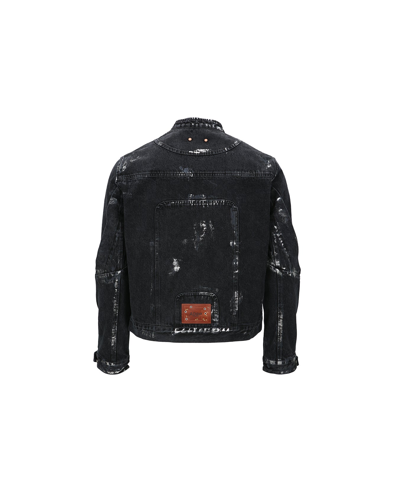 Andersson Bell WAX COATED DENIM MOTORCYCLE JACKET awa560m(BLACK)_1