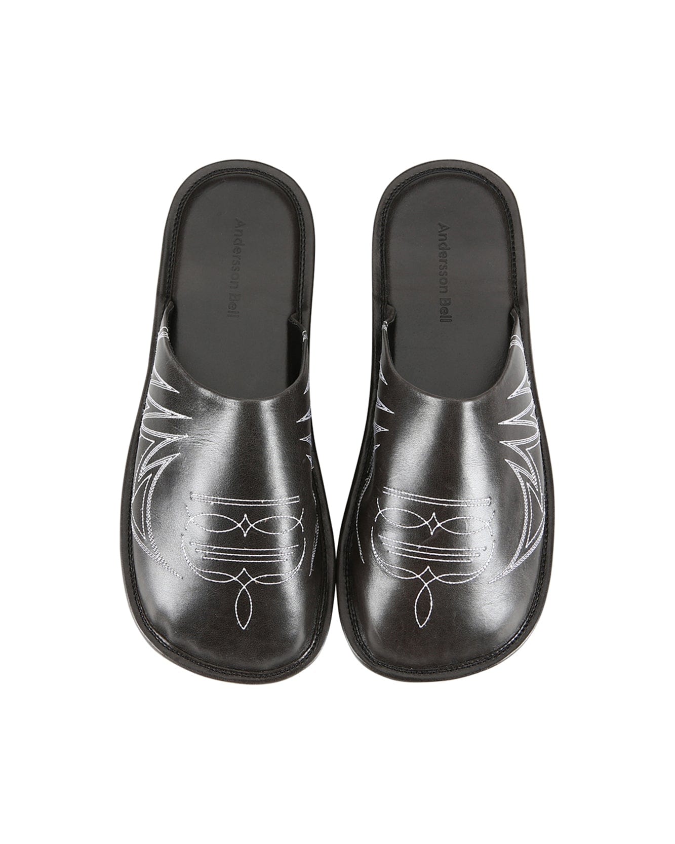Andersson Bell WESTERN MULE SLIPPERS aaa338m(BLACK)