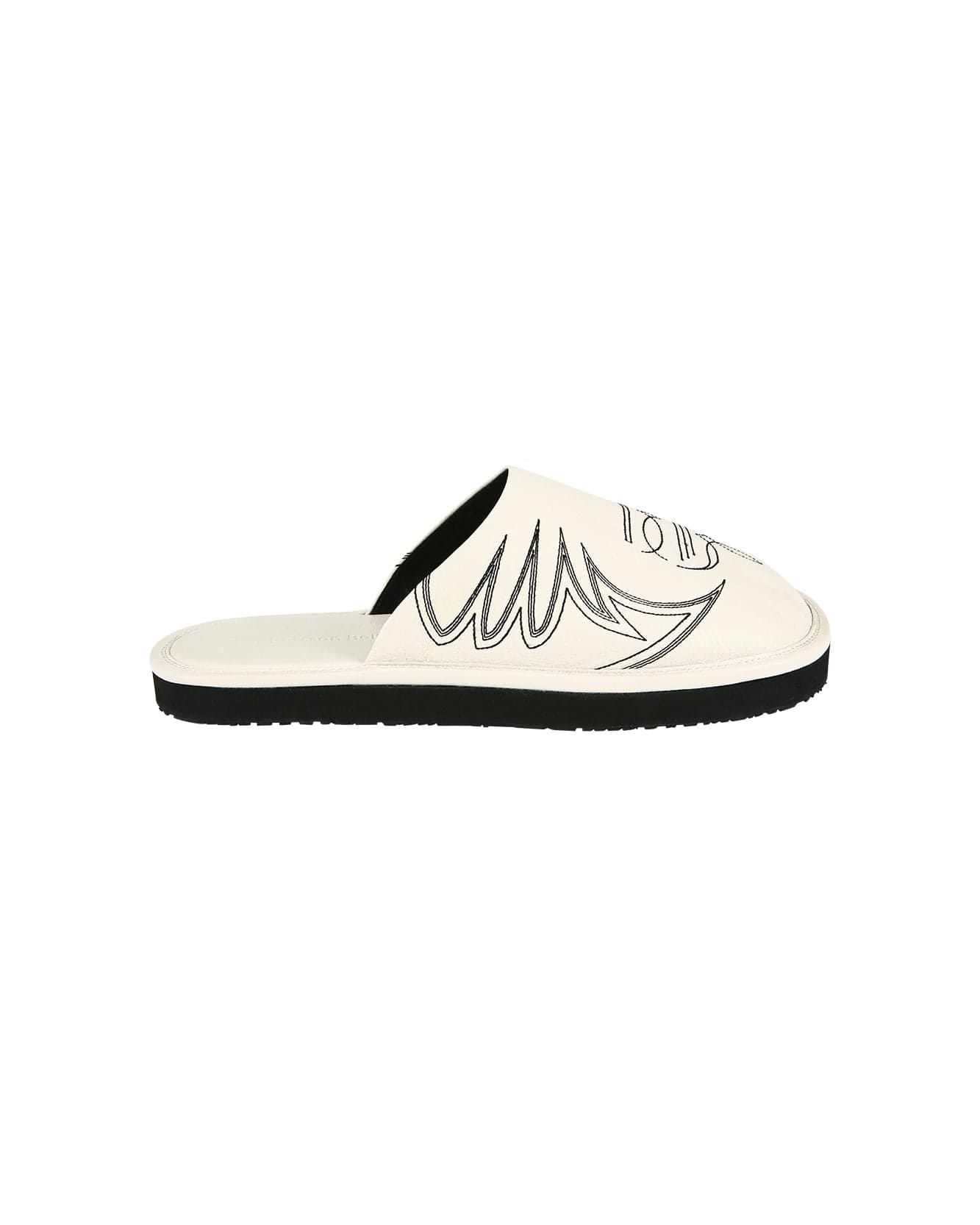 Andersson Bell WESTERN MULE SLIPPERS aaa338m(WHITE)
