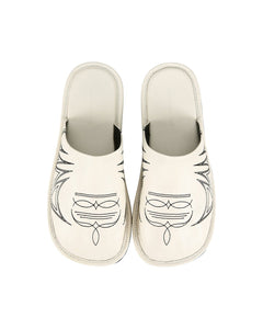 Andersson Bell WESTERN MULE SLIPPERS aaa338m(WHITE)
