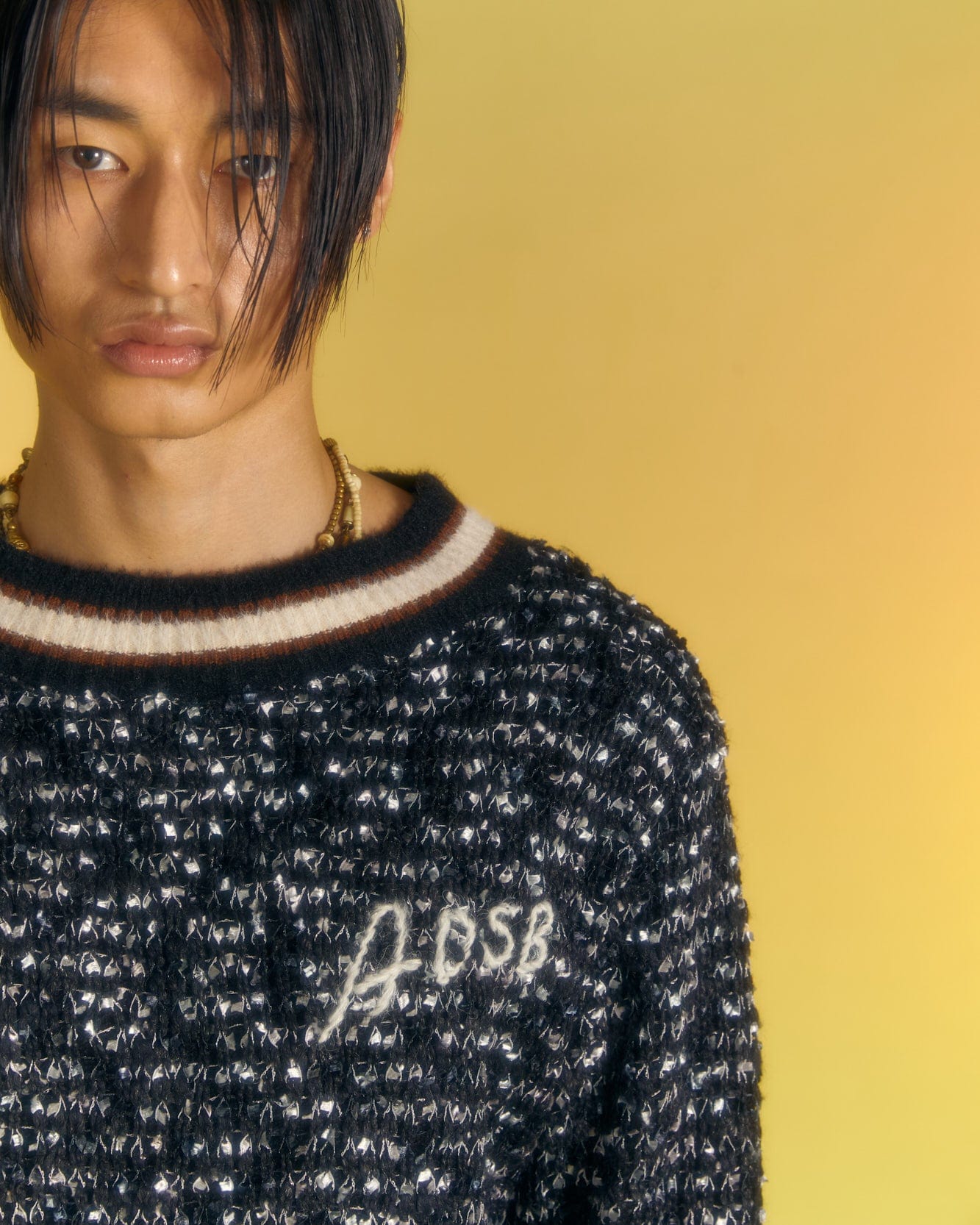 Andersson Bell WINGS CREW-NECK SWEATER atb1033m(BLACK)