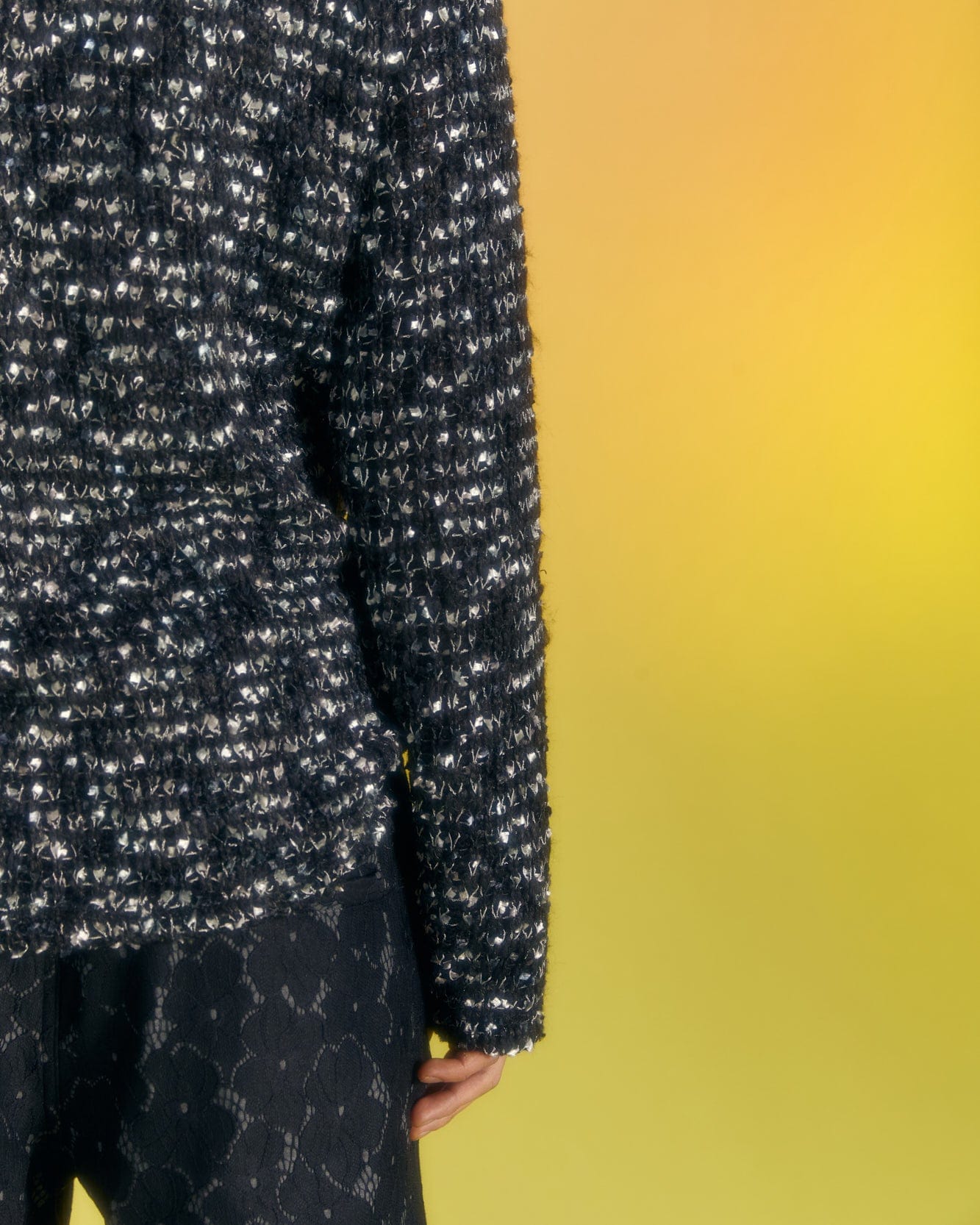 Andersson Bell WINGS CREW-NECK SWEATER atb1033m(BLACK)