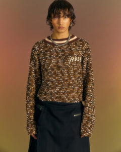 Andersson Bell WINGS CREW-NECK SWEATER atb1033m(BROWN)