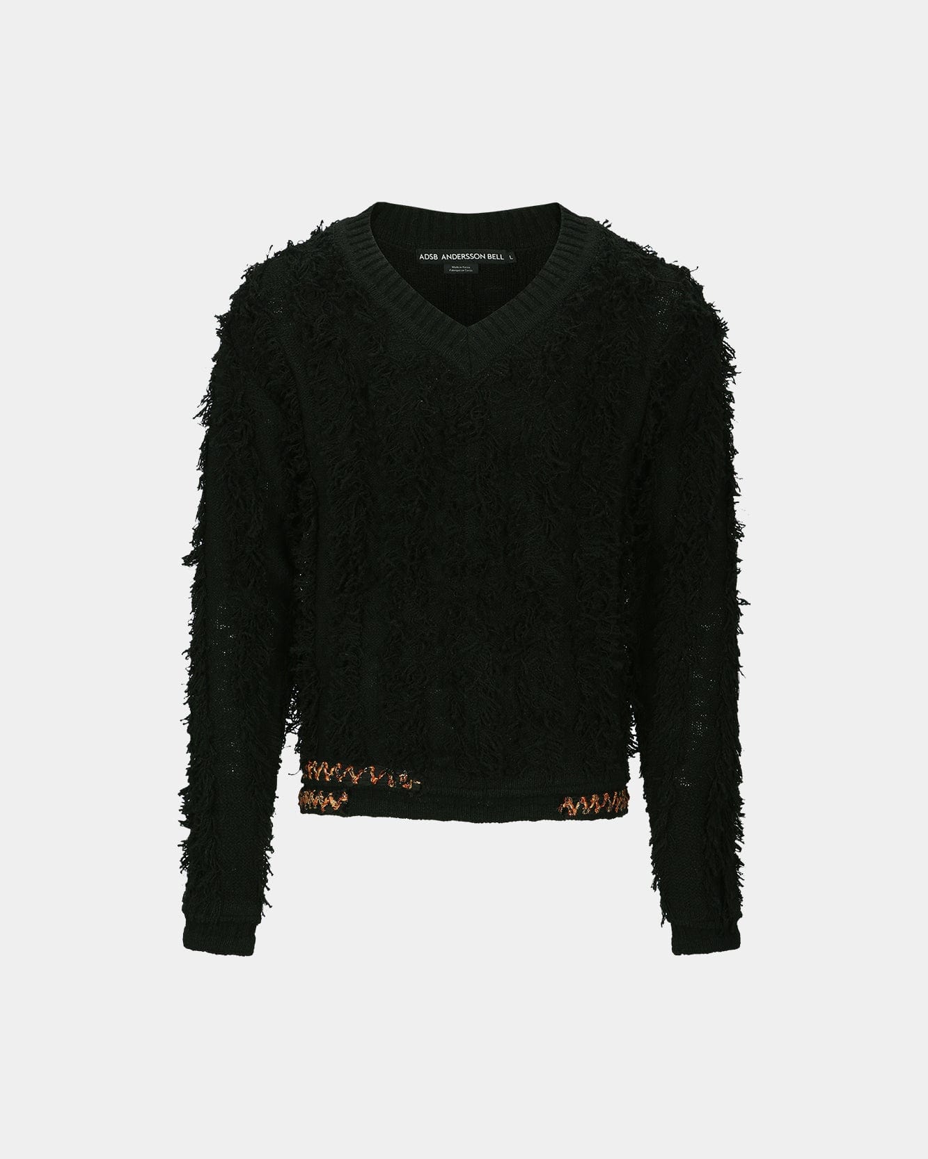 Andersson Bell WINGS V-NECK SWEATER atb1060m(BLACK)