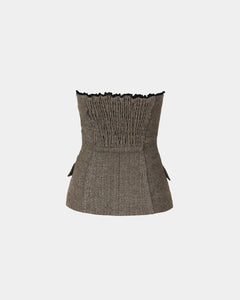 Andersson Bell (WOMEN) AIKA HERRINGBONE BUSTIER atb978w(GREY)