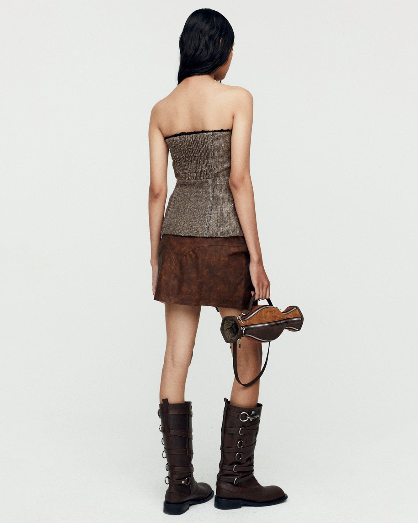 Andersson Bell (WOMEN) AIKA HERRINGBONE BUSTIER atb978w(GREY)