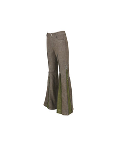 Andersson Bell (WOMEN) AIKA HERRINGBONE ZIP-UP BELL TROUSER apa657w(GREY)