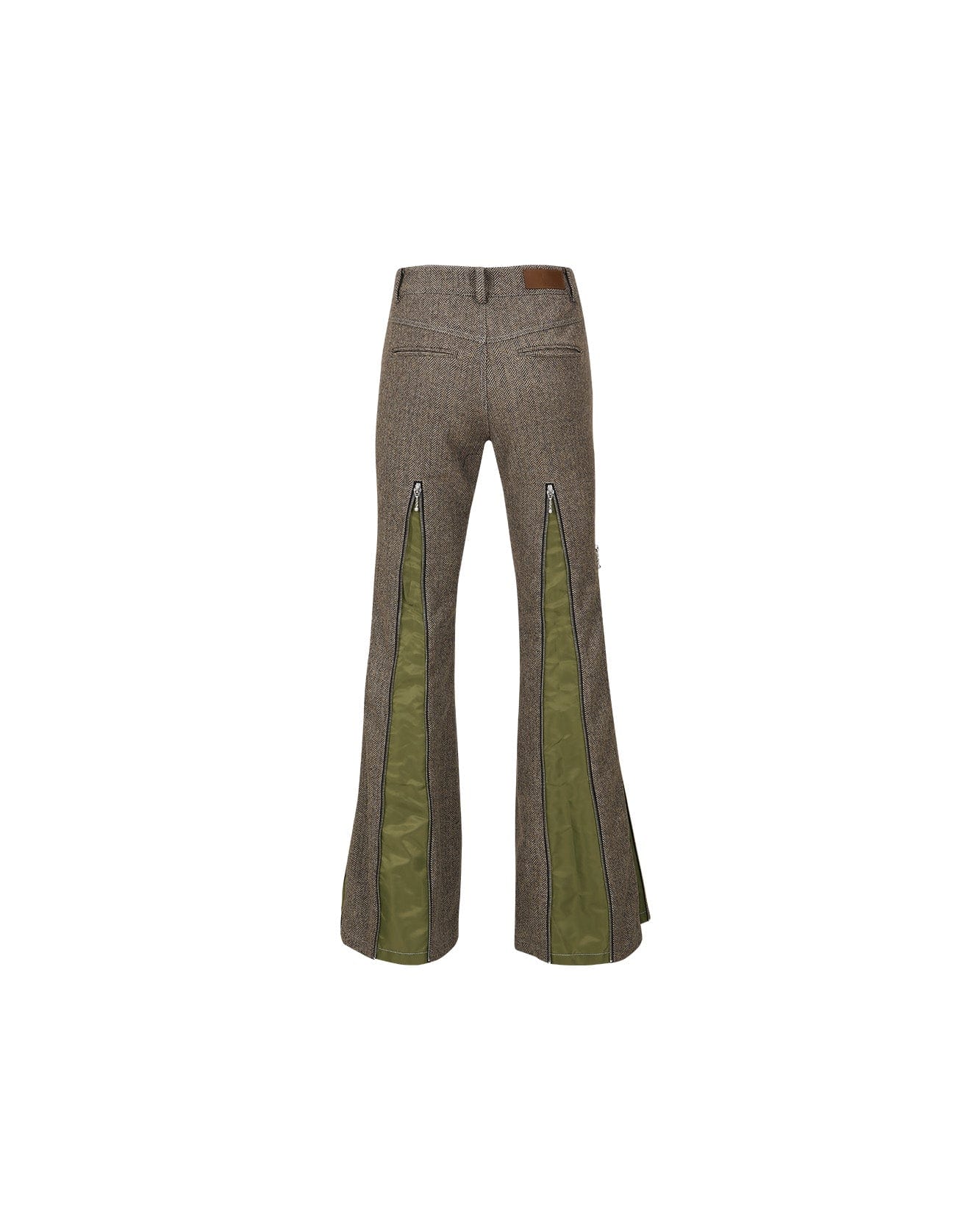 Andersson Bell (WOMEN) AIKA HERRINGBONE ZIP-UP BELL TROUSER apa657w(GREY)